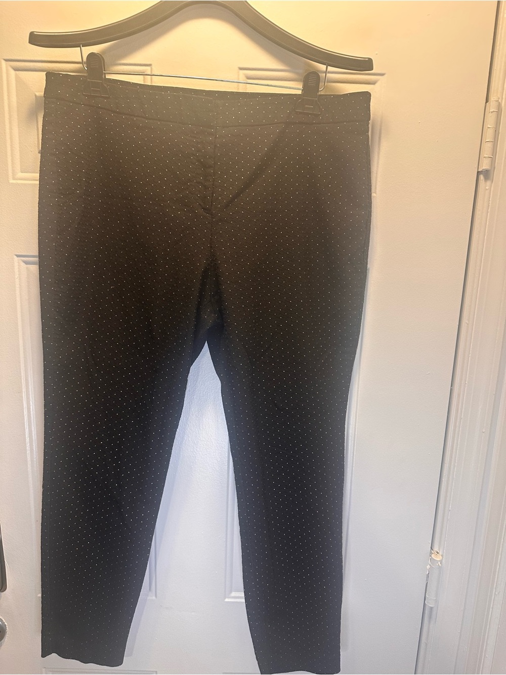 Worthington Black Microdot Slim Trousers
